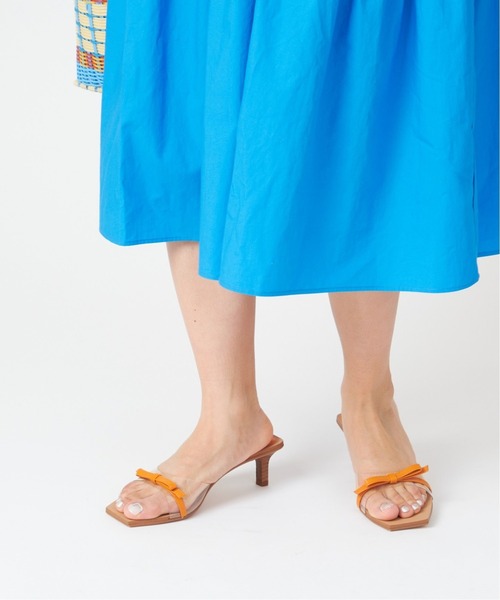 U by SPICK&SPAN(ユーバイスピックアンドスパン)の「【SENSO/センソ】 Ribbonモチーフクリアサンダル(サンダル・レディース・オレンジ・38/36/37)」の20枚目の写真