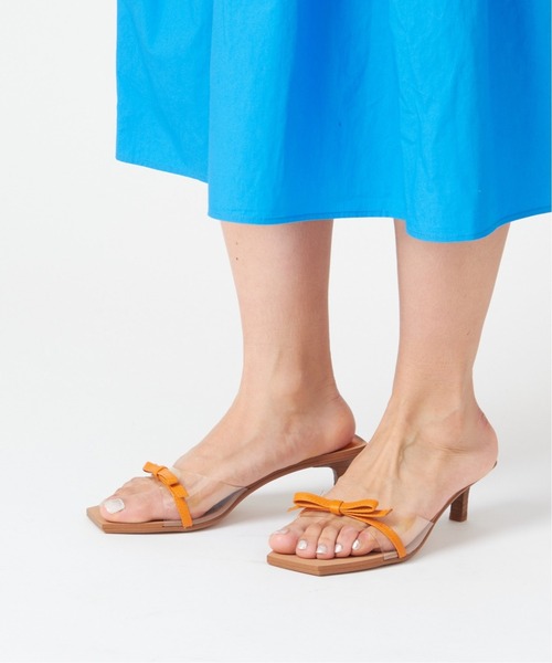 U by SPICK&SPAN(ユーバイスピックアンドスパン)の「【SENSO/センソ】 Ribbonモチーフクリアサンダル(サンダル・レディース・オレンジ・38/36/37)」の11枚目の写真