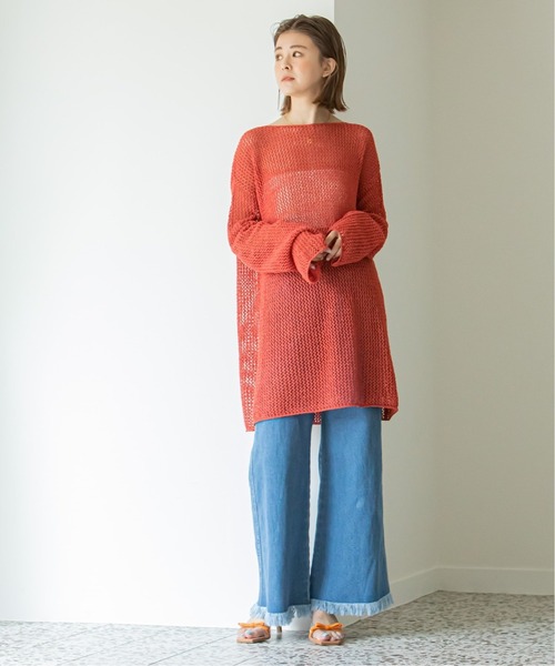 U by SPICK&SPAN(ユーバイスピックアンドスパン)の「【SENSO/センソ】 Ribbonモチーフクリアサンダル(サンダル・レディース・オレンジ・38/36/37)」の22枚目の写真