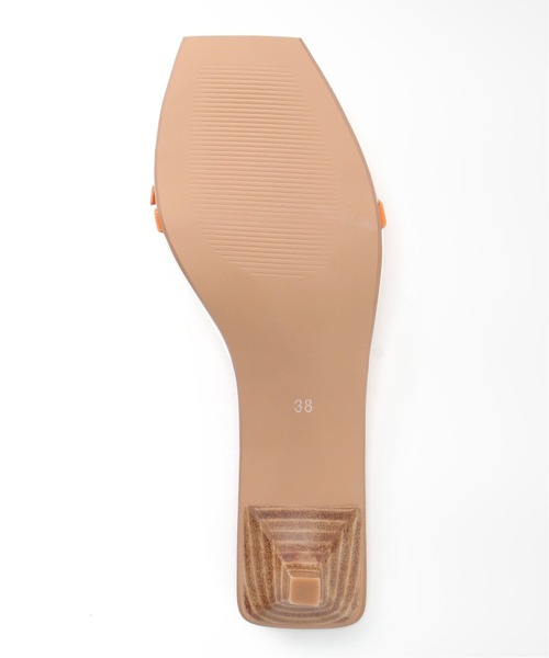 U by SPICK&SPAN(ユーバイスピックアンドスパン)の「【SENSO/センソ】 Ribbonモチーフクリアサンダル(サンダル・レディース・オレンジ・38/36/37)」の21枚目の写真