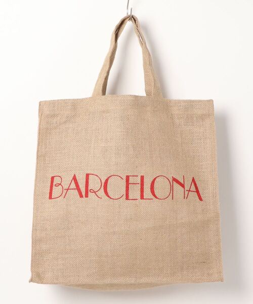 MAISON BENGAL（マイソンベンガル）の「≪MAISON BENGAL≫ジュートトートバッグ（トートバッグ・レディース・ベージュ/レッド・FREE）」の2枚目の写真