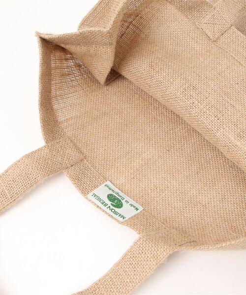 MAISON BENGAL（マイソンベンガル）の「≪MAISON BENGAL≫ジュートトートバッグ（トートバッグ・レディース・ベージュ/レッド・FREE）」の4枚目の写真