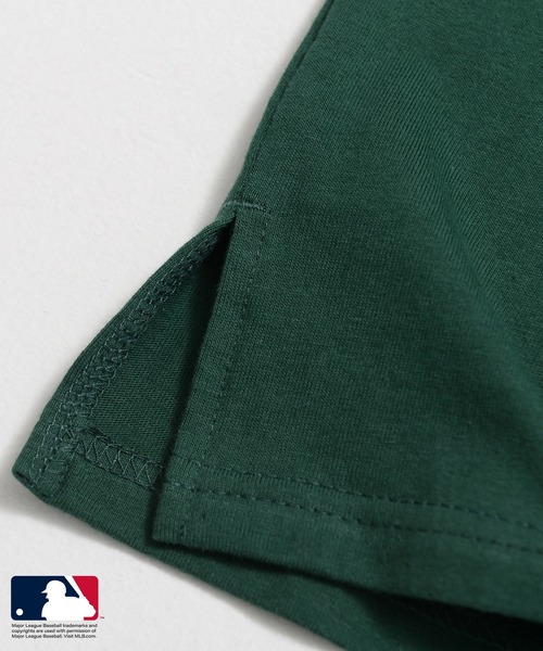 MLB（メジャーリーグベースボール）の「MLB/メジャーリーグベースボール ロゴ刺繍 ラバープリント 球団ロゴ バックプリント スリット 半袖 Tee シャツ tシャツ（Tシャツ/カットソー・メンズ・ネイビー/ホワイト/グリーン/ブラック/ホワイト系その他/ホワイト系その他2・M/L/LL/5L/4L/3L/S）」の12枚目の写真