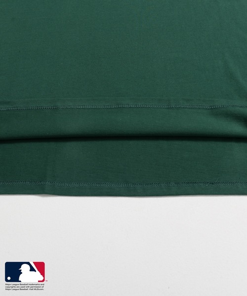 MLB（メジャーリーグベースボール）の「MLB/メジャーリーグベースボール ロゴ刺繍 ラバープリント 球団ロゴ バックプリント スリット 半袖 Tee シャツ tシャツ（Tシャツ/カットソー・メンズ・ネイビー/ホワイト/グリーン/ブラック/ホワイト系その他/ホワイト系その他2・M/L/LL/5L/4L/3L/S）」の11枚目の写真