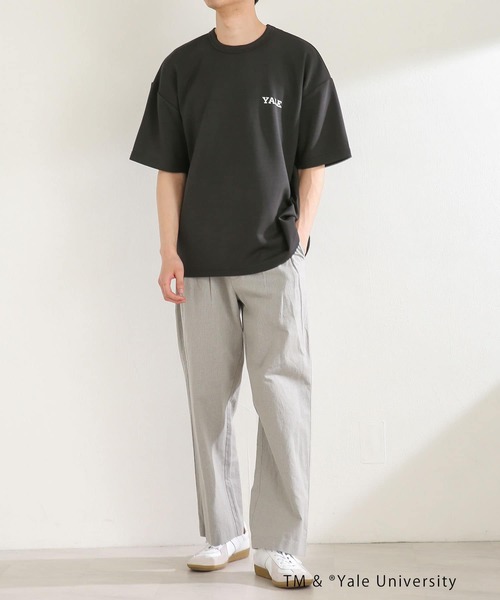 SENSE OF PLACE by URBAN RESEARCH(センスオブプレイスバイアーバンリサーチ)の「『別注』『ユニセックス』YALE×SENSE OF PLACE カレッジロゴTシャツ D(Tシャツ/カットソー・メンズ・ライトベージュ/ホワイト/ライトブルー/ブラック・LARGE/MEDIUM)」の5枚目の写真