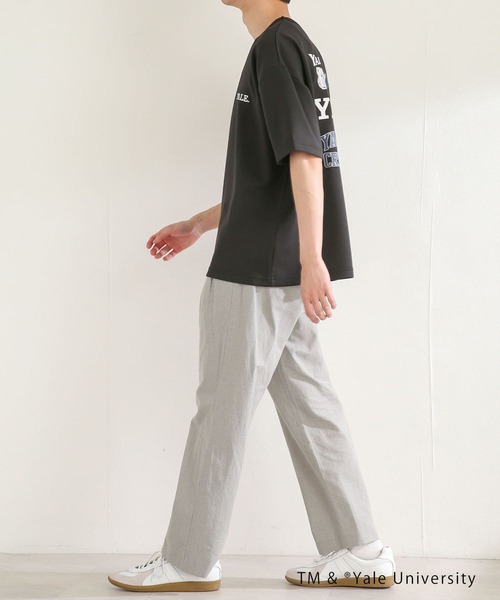 SENSE OF PLACE by URBAN RESEARCH(センスオブプレイスバイアーバンリサーチ)の「『別注』『ユニセックス』YALE×SENSE OF PLACE カレッジロゴTシャツ D(Tシャツ/カットソー・メンズ・ライトベージュ/ホワイト/ライトブルー/ブラック・LARGE/MEDIUM)」の6枚目の写真