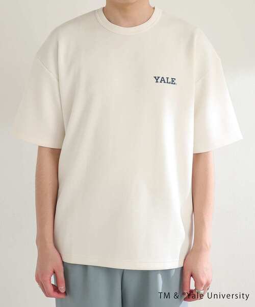 SENSE OF PLACE by URBAN RESEARCH(センスオブプレイスバイアーバンリサーチ)の「『別注』『ユニセックス』YALE×SENSE OF PLACE カレッジロゴTシャツ D(Tシャツ/カットソー・メンズ・ライトベージュ/ホワイト/ライトブルー/ブラック・LARGE/MEDIUM)」の8枚目の写真