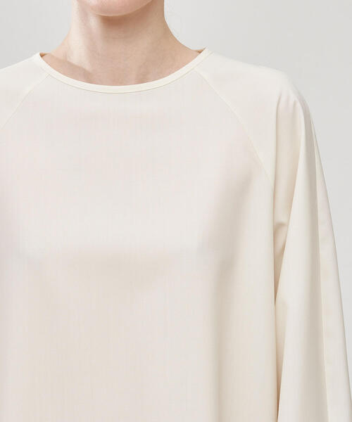 TOMORROWLAND （トゥモローランド）の「ウールタイプライター クルーネックワンピース（ワンピース・レディース・ホワイト/ネイビー・FREE）」の7枚目の写真