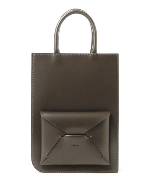 B:MING by BEAMS(ビーミングバイビームス)の「ADD CULUMN / レター バッグ M(ハンドバッグ・レディース・チャコールグレー/ミント・ONE SIZE)」の2枚目の写真