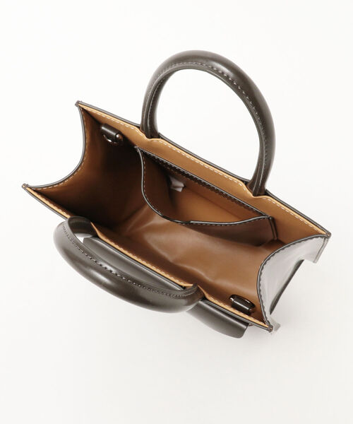 B:MING by BEAMS(ビーミングバイビームス)の「ADD CULUMN / レター バッグ M(ハンドバッグ・レディース・チャコールグレー/ミント・ONE SIZE)」の5枚目の写真