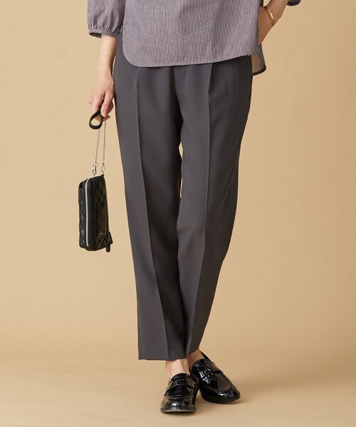 J.PRESS Ladies(J.プレス レディス)の「【洗える】 RELAXION ツイル ストレート パンツ(その他パンツ・レディース・グレー系/ネイビー系・XS)」の1枚目の写真
