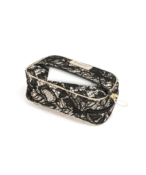 ARTISAN&ARTIST（アルティザンアンドアーティスト）の「「ARTISAN＆ARTIST」クラシック・モノトーン　スマートなティッシュケース付きサブポーチ（ポーチ・レディース・ブラック・FREE）」の5枚目の写真