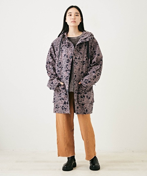 TOBILA（トビラ）の「リーフカモフラプリントミリタリージャケット（ミリタリージャケット・レディース・ベージュ/ネイビー/グリーン・M）」の10枚目の写真