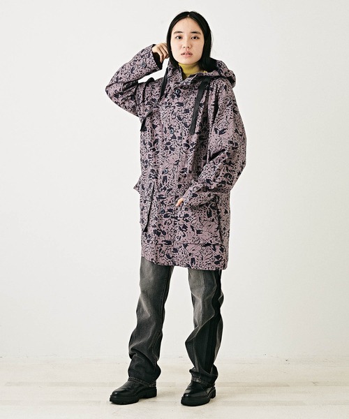 TOBILA（トビラ）の「リーフカモフラプリントミリタリージャケット（ミリタリージャケット・レディース・ベージュ/ネイビー/グリーン・M）」の11枚目の写真