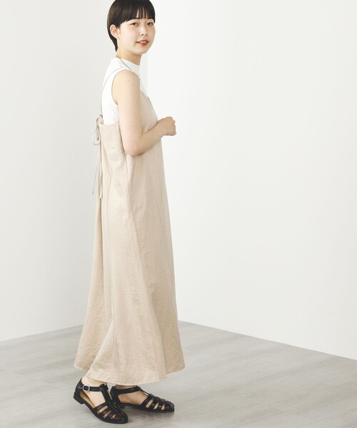 BEAMS HEART(ビームスハート)の「【2点セット】BEAMS HEART / キャミワンピース インナーセット(セットアイテム)(ワンピース・レディース・ブラック/ベージュ/グリーン系その他・FREE)」の21枚目の写真