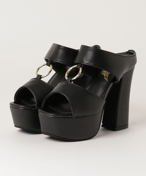 LOVEHUNTER（ラブハンター）の「LOVEHUNTER / フロントリングミュールサンダル (1576)（サンダル・レディース・ホワイト/ブラック・S/M/L/LL/SS）」の11枚目の写真