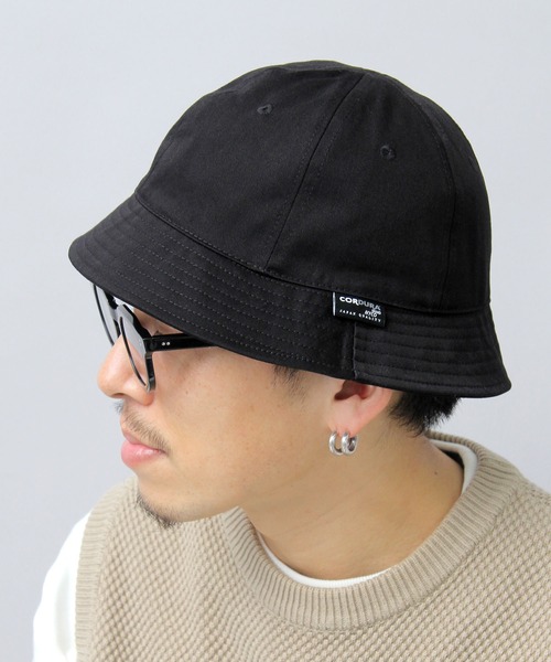 Basiquenti（ベーシックエンティ）の「バックサテン CORDURA混コットン（日本製生地） メトロハット（ハット・メンズ・ブラック/ベージュ/カーキ/ネイビー・FREE）」の2枚目の写真