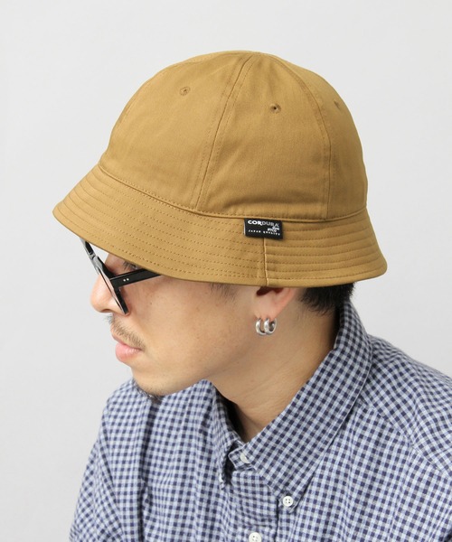 Basiquenti（ベーシックエンティ）の「バックサテン CORDURA混コットン（日本製生地） メトロハット（ハット・メンズ・ブラック/ベージュ/カーキ/ネイビー・FREE）」の6枚目の写真
