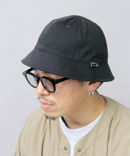 Basiquenti（ベーシックエンティ）の「バックサテン CORDURA混コットン（日本製生地） メトロハット（ハット・メンズ・ブラック/ベージュ/カーキ/ネイビー・FREE）」の8枚目の写真