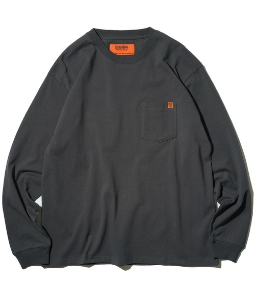 UNIVERSAL OVERALL(ユニバーサルオーバーオール)の「【UNIVERSAL OVERALL】別注 ポケットクルーネック ロングスリーブTシャツ / POCKET LONG SLEEVE(Tシャツ/カットソー・メンズ・グリーン/ベージュ/ネイビー/ホワイト/ブラック/チャコールグレー/グレイッシュベージュ/オートミール/ライトピンク/サックスブルー/セージグリーン/ミント・MEDIUM/X-LARGE/LARGE/SMALL)」の19枚目の写真