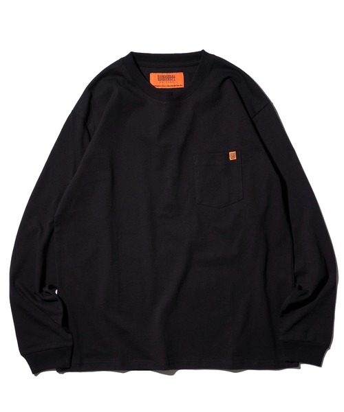 UNIVERSAL OVERALL(ユニバーサルオーバーオール)の「【UNIVERSAL OVERALL】別注 ポケットクルーネック ロングスリーブTシャツ / POCKET LONG SLEEVE(Tシャツ/カットソー・メンズ・グリーン/ベージュ/ネイビー/ホワイト/ブラック/チャコールグレー/グレイッシュベージュ/オートミール/ライトピンク/サックスブルー/セージグリーン/ミント・MEDIUM/X-LARGE/LARGE/SMALL)」の22枚目の写真