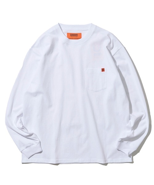 UNIVERSAL OVERALL(ユニバーサルオーバーオール)の「【UNIVERSAL OVERALL】別注 ポケットクルーネック ロングスリーブTシャツ / POCKET LONG SLEEVE(Tシャツ/カットソー・メンズ・グリーン/ベージュ/ネイビー/ホワイト/ブラック/チャコールグレー/グレイッシュベージュ/オートミール/ライトピンク/サックスブルー/セージグリーン/ミント・MEDIUM/X-LARGE/LARGE/SMALL)」の19枚目の写真