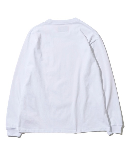 UNIVERSAL OVERALL(ユニバーサルオーバーオール)の「【UNIVERSAL OVERALL】別注 ポケットクルーネック ロングスリーブTシャツ / POCKET LONG SLEEVE(Tシャツ/カットソー・メンズ・グリーン/ベージュ/ネイビー/ホワイト/ブラック/チャコールグレー/グレイッシュベージュ/オートミール/ライトピンク/サックスブルー/セージグリーン/ミント・MEDIUM/X-LARGE/LARGE/SMALL)」の20枚目の写真
