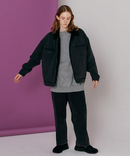 CITEN（シテン）の「＜CITEN＞バギー デニムパンツ（デニムパンツ・メンズ・ブラック/コバルトブルー・M/L）」の2枚目の写真