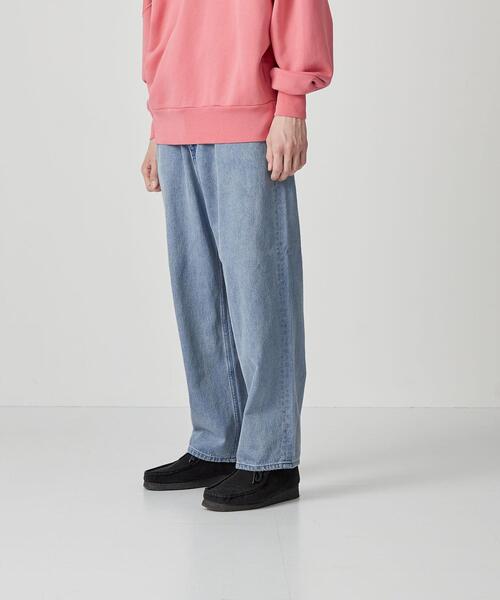 CITEN（シテン）の「＜CITEN＞バギー デニムパンツ（デニムパンツ・メンズ・ブラック/コバルトブルー・M/L）」の5枚目の写真