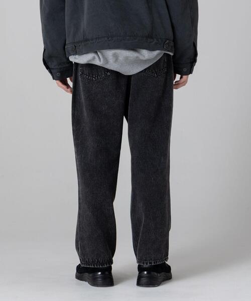 CITEN（シテン）の「＜CITEN＞バギー デニムパンツ（デニムパンツ・メンズ・ブラック/コバルトブルー・M/L）」の12枚目の写真