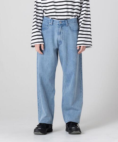 CITEN（シテン）の「＜CITEN＞バギー デニムパンツ（デニムパンツ・メンズ・ブラック/コバルトブルー・M/L）」の15枚目の写真