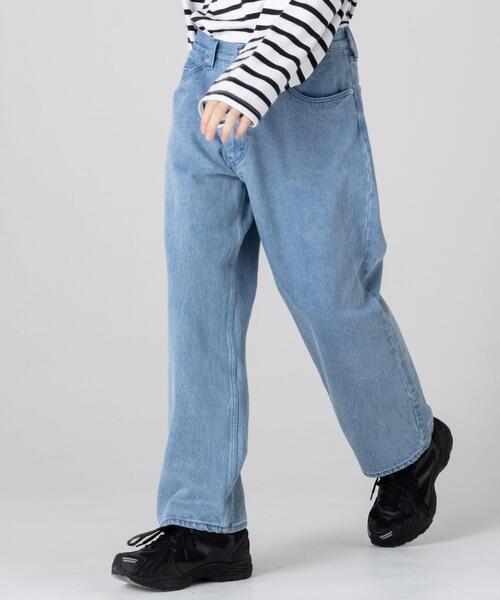 CITEN（シテン）の「＜CITEN＞バギー デニムパンツ（デニムパンツ・メンズ・ブラック/コバルトブルー・M/L）」の16枚目の写真