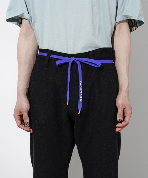 FACETASM（ファセッタズム）の「FACETASM/ファセッタズム SHOELACE BELT シューレースベルト 2色セット（ベルト・メンズ・ホワイト×ブルー/ブラック×レッド・00）」の22枚目の写真