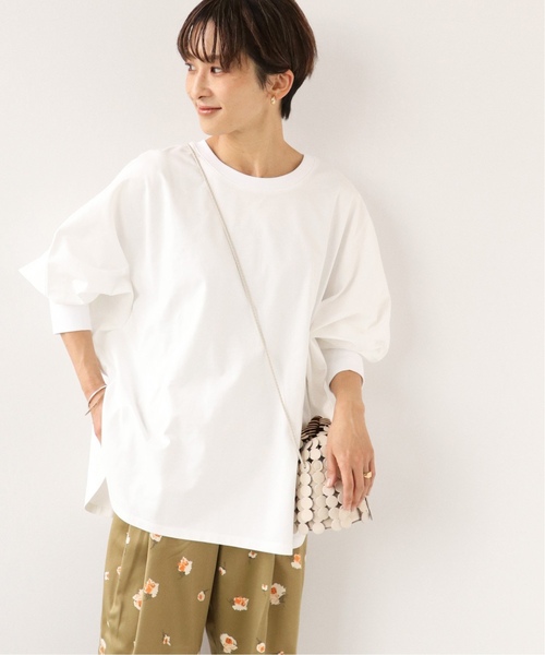 JOURNAL STANDARD relume(ジャーナルスタンダード レリューム)の「《追加》ドルマンフォルムロングTEE(Tシャツ/カットソー・レディース・ホワイト/チャコールグレー/ベージュ/ネイビー・FREE)」の2枚目の写真