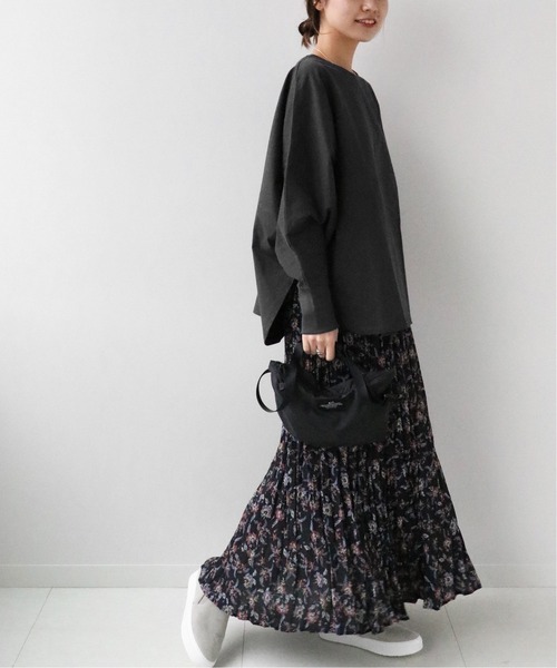 JOURNAL STANDARD relume(ジャーナルスタンダード レリューム)の「《追加》ドルマンフォルムロングTEE(Tシャツ/カットソー・レディース・ホワイト/チャコールグレー/ベージュ/ネイビー・FREE)」の10枚目の写真
