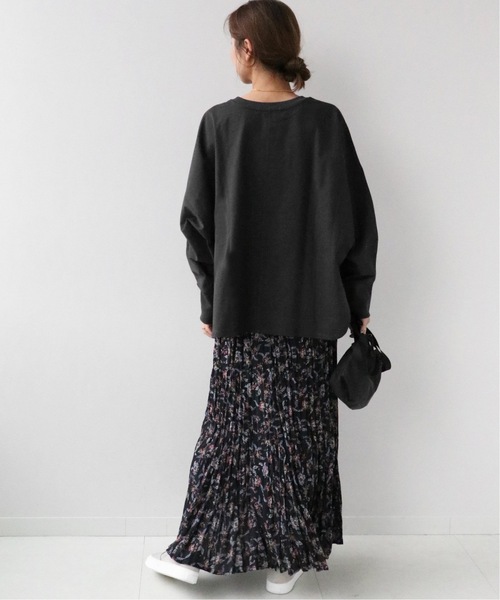 JOURNAL STANDARD relume(ジャーナルスタンダード レリューム)の「《追加》ドルマンフォルムロングTEE(Tシャツ/カットソー・レディース・ホワイト/チャコールグレー/ベージュ/ネイビー・FREE)」の11枚目の写真