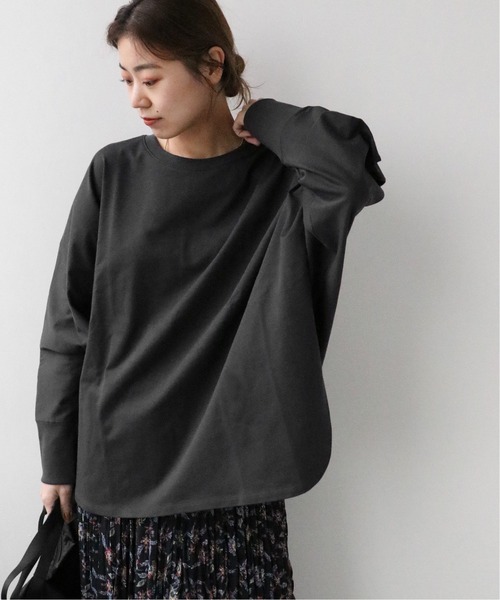 JOURNAL STANDARD relume(ジャーナルスタンダード レリューム)の「《追加》ドルマンフォルムロングTEE(Tシャツ/カットソー・レディース・ホワイト/チャコールグレー/ベージュ/ネイビー・FREE)」の12枚目の写真