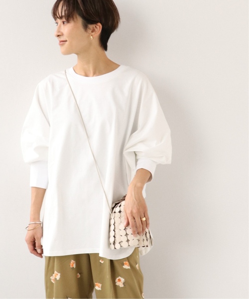 JOURNAL STANDARD relume(ジャーナルスタンダード レリューム)の「《追加》ドルマンフォルムロングTEE(Tシャツ/カットソー・レディース・ホワイト/チャコールグレー/ベージュ/ネイビー・FREE)」の18枚目の写真