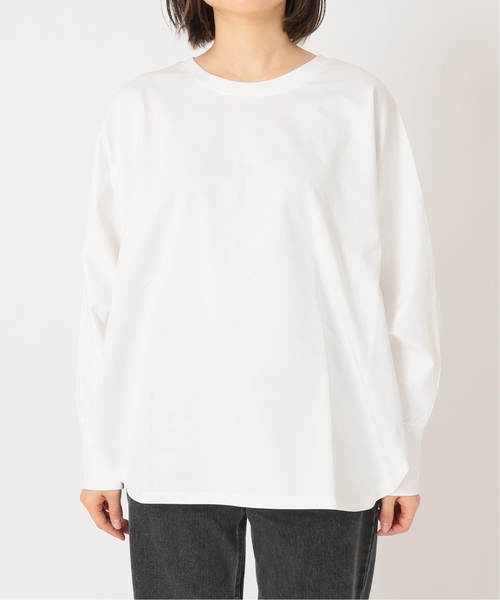 JOURNAL STANDARD relume(ジャーナルスタンダード レリューム)の「《追加》ドルマンフォルムロングTEE(Tシャツ/カットソー・レディース・ホワイト/チャコールグレー/ベージュ/ネイビー・FREE)」の5枚目の写真