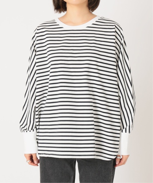 JOURNAL STANDARD relume(ジャーナルスタンダード レリューム)の「《追加》ドルマンフォルムロングTEE(Tシャツ/カットソー・レディース・ホワイト/チャコールグレー/ベージュ/ネイビー・FREE)」の7枚目の写真