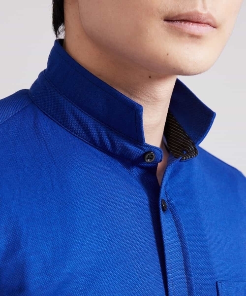 MK MICHEL KLEIN HOMME (エムケーミッシェルクランオム)の「カノコ七分シャツ(シャツ/ブラウス・メンズ・グレー/ブラウン/ブルー/ホワイト・48/51/46)」の12枚目の写真