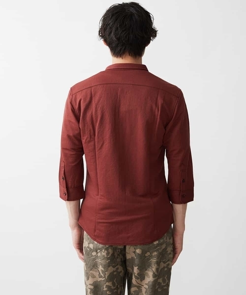MK MICHEL KLEIN HOMME (エムケーミッシェルクランオム)の「カノコ七分シャツ(シャツ/ブラウス・メンズ・グレー/ブラウン/ブルー/ホワイト・48/51/46)」の17枚目の写真