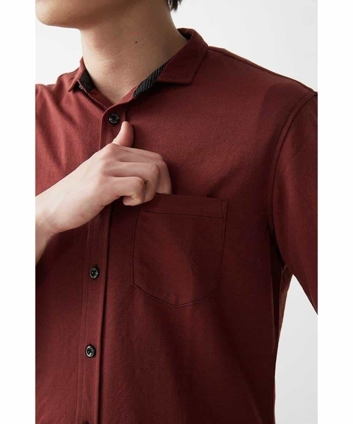 MK MICHEL KLEIN HOMME (エムケーミッシェルクランオム)の「カノコ七分シャツ(シャツ/ブラウス・メンズ・グレー/ブラウン/ブルー/ホワイト・48/51/46)」の20枚目の写真