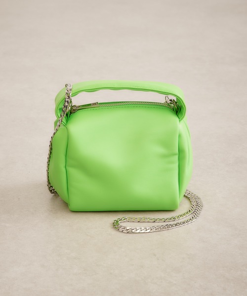 PAPILLONNER（パピヨネ）の「【OT】2WAY/ミニパフショルダー/PAPILLONNER/パピヨネ（ショルダーバッグ・レディース・ブラック/ライム・FREE）」の20枚目の写真