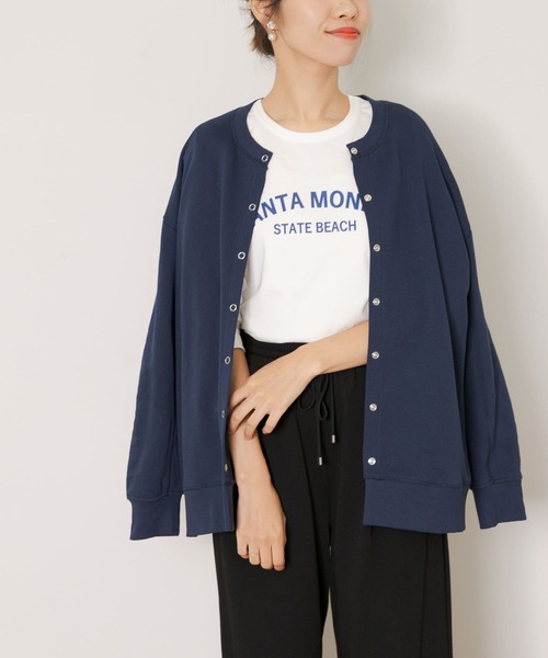 URBAN RESEARCH Sonny Label(アーバンリサーチサニーレーベル)の「SANTAMONICAロゴプリントロングTシャツ(Tシャツ/カットソー・レディース・ネイビー/レッド/オフホワイト・FREE)」の21枚目の写真