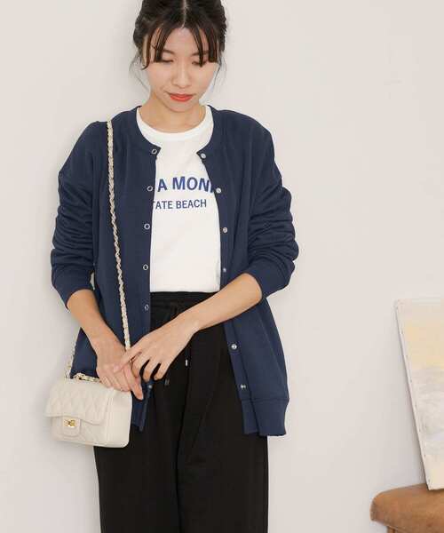 URBAN RESEARCH Sonny Label(アーバンリサーチサニーレーベル)の「SANTAMONICAロゴプリントロングTシャツ(Tシャツ/カットソー・レディース・ネイビー/レッド/オフホワイト・FREE)」の10枚目の写真