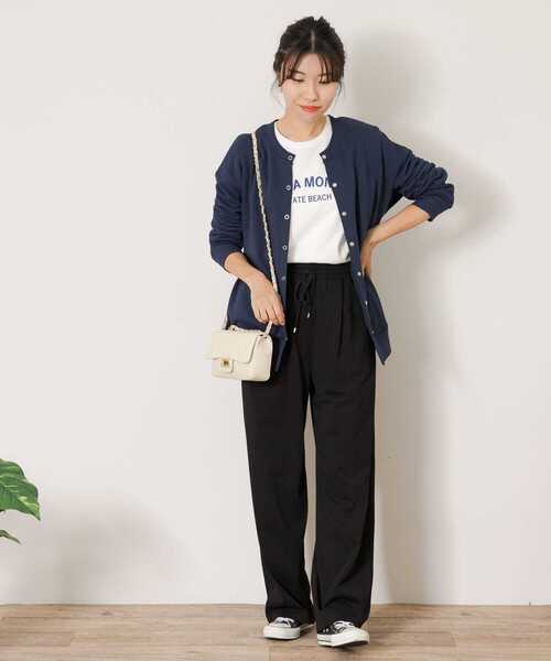 URBAN RESEARCH Sonny Label(アーバンリサーチサニーレーベル)の「SANTAMONICAロゴプリントロングTシャツ(Tシャツ/カットソー・レディース・ネイビー/レッド/オフホワイト・FREE)」の14枚目の写真