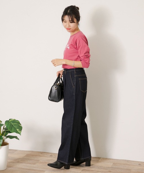 URBAN RESEARCH Sonny Label(アーバンリサーチサニーレーベル)の「SANTAMONICAロゴプリントロングTシャツ(Tシャツ/カットソー・レディース・ネイビー/レッド/オフホワイト・FREE)」の18枚目の写真