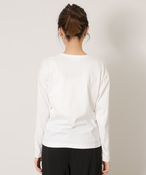 URBAN RESEARCH Sonny Label(アーバンリサーチサニーレーベル)の「SANTAMONICAロゴプリントロングTシャツ(Tシャツ/カットソー・レディース・ネイビー/レッド/オフホワイト・FREE)」の16枚目の写真