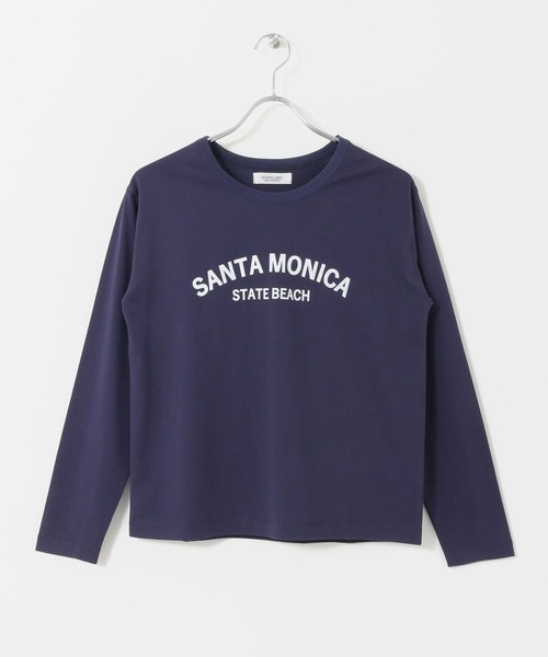 URBAN RESEARCH Sonny Label(アーバンリサーチサニーレーベル)の「SANTAMONICAロゴプリントロングTシャツ(Tシャツ/カットソー・レディース・ネイビー/レッド/オフホワイト・FREE)」の13枚目の写真